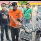 Dalam Hitungan Jam Sat Reskrim Polres Tanah Karo Berhasil Bekuk Pelaku Curanmor