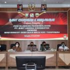 Kapolres Karo Pimpin Rapat Koordinasi dan Musyawarah Penyelesaian Permasalahan PT Bibit Unggul Karobiotik(BUK) di Kecamatan Tigapanah