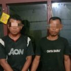 2 Pelaku Ninja Sawit Digiring Ke polres Simalungun Untuk Diproses Sesuai  Dengan Hukum Yang Berlaku