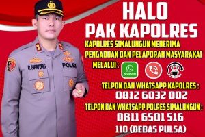 Optimalisasi Pelayanan Publik Polres Simalungun Lancarkan Halo Kapolres Di 0812-6032-002