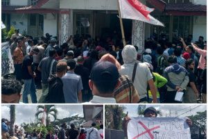 Warga Gurilla UNRAS ke Gedung DPRD Siantar, Tangkap Satpam PTPN III