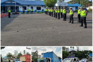 Polres Simalungun Amankan Jalur Logistik F1H2O Dengan pengawalan yang Ketat