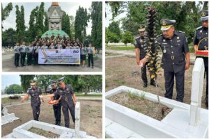 Semarak Memperingati HBP ke -60 Lapas Narkotika Pematangsiantar Ziarah Dan Tabur Bunga Ke Makam Pahlawan